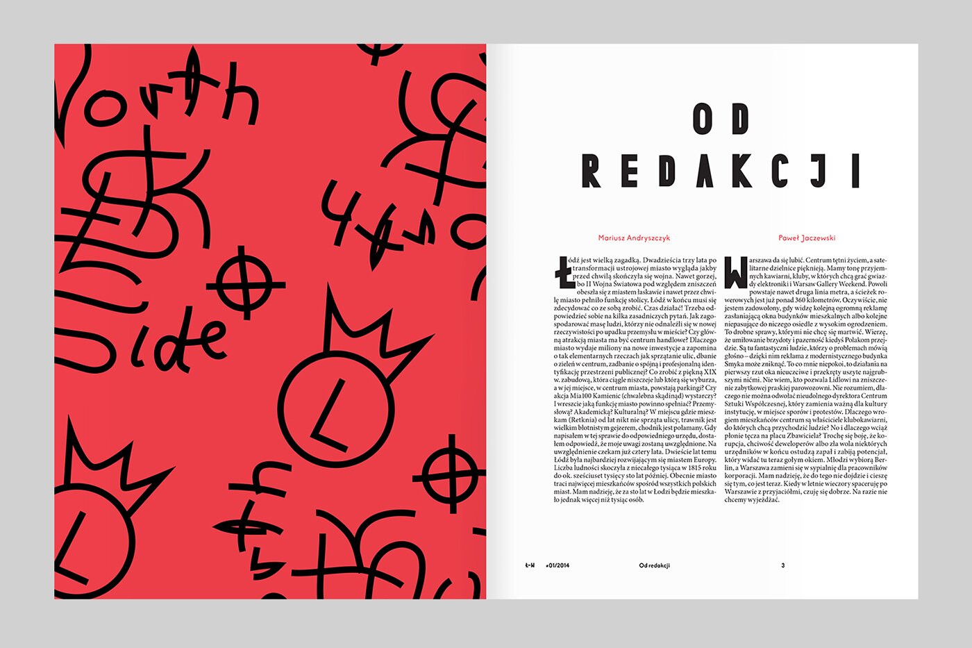 A magazine spread