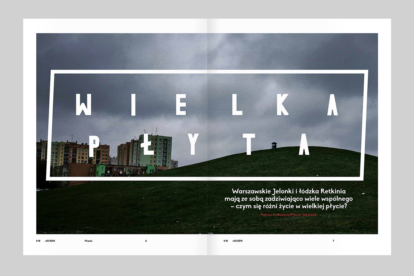 A magazine spread