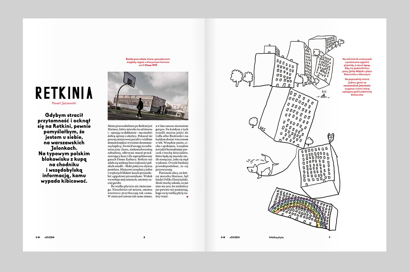 A magazine spread