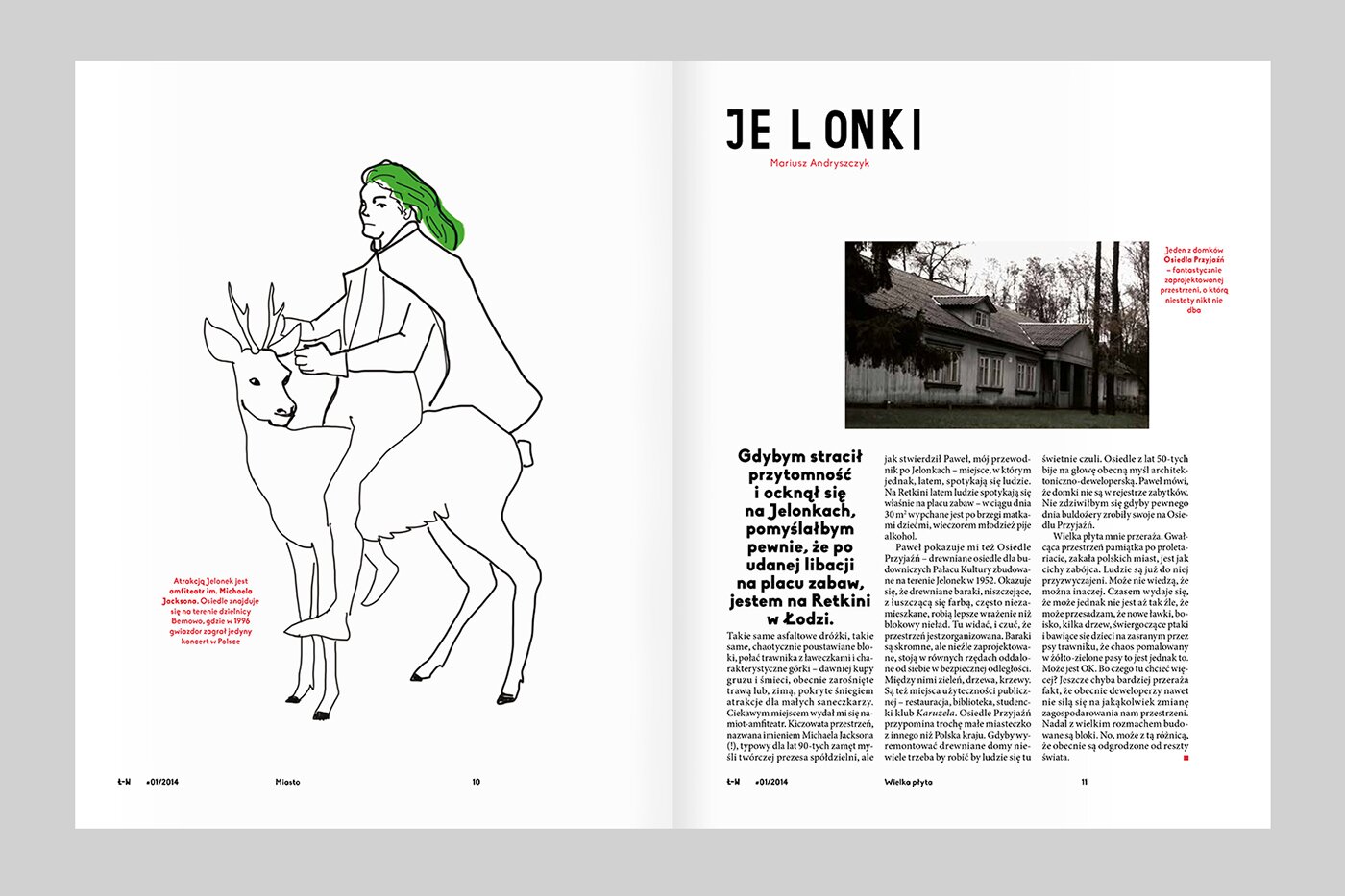 A magazine spread