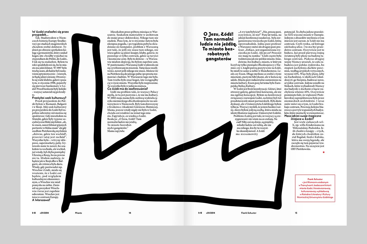 A magazine spread