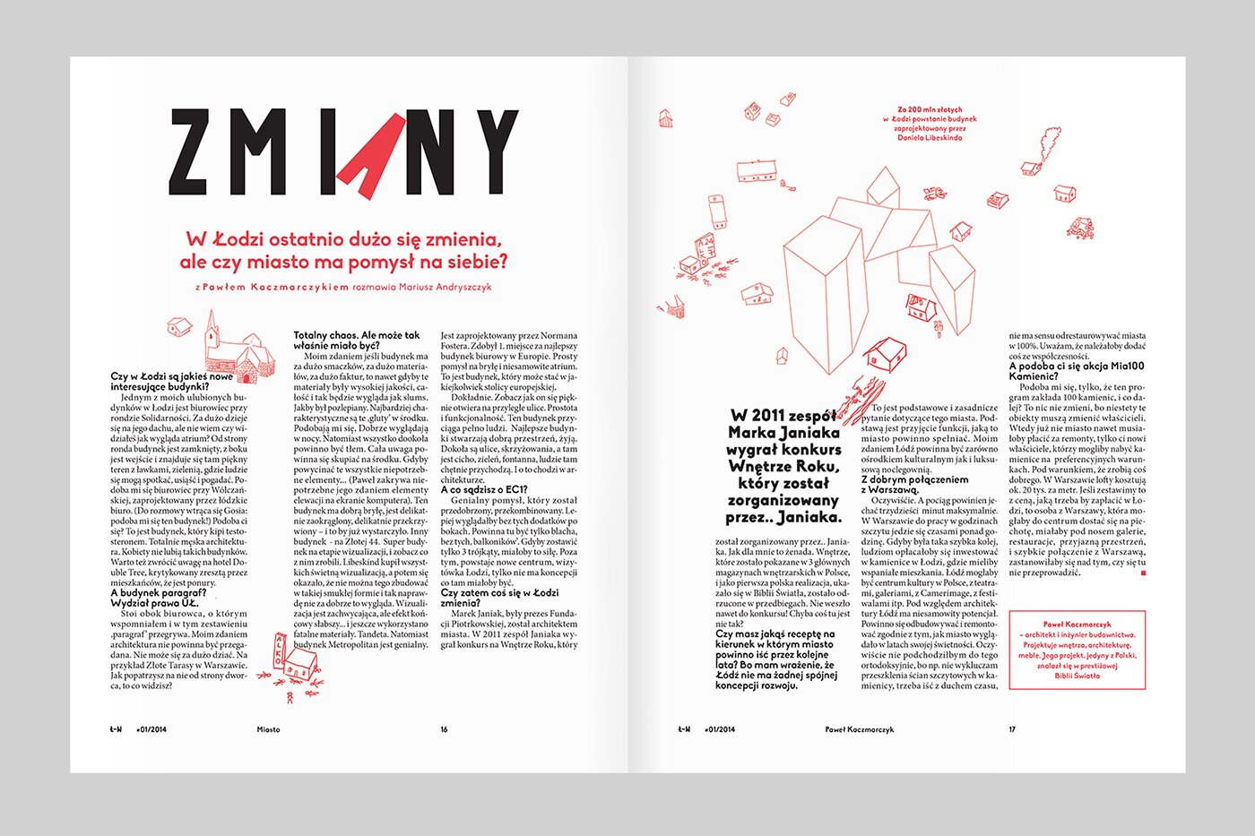 A magazine spread
