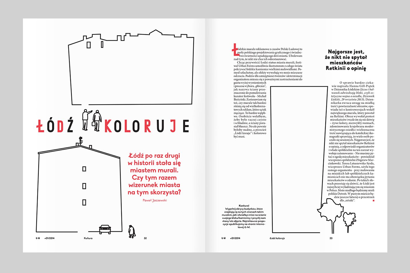 A magazine spread