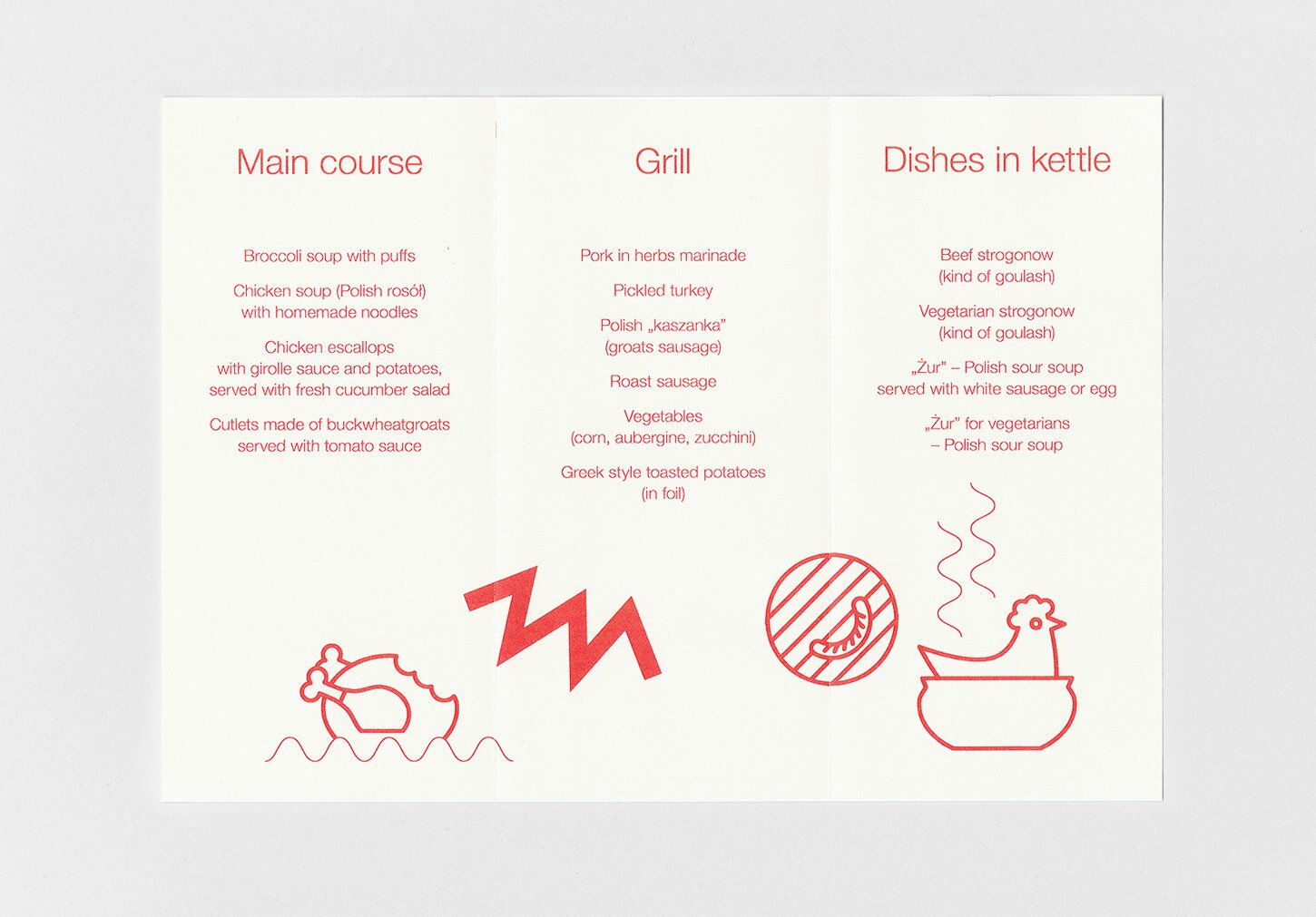 Wedding menu design